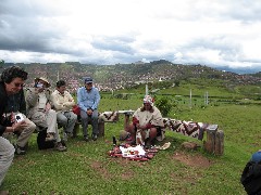 Sara Gilbert; Dan Linscott; Rashan Malva; Roberto Durant; Curandero Healing Ceremony Cusco Peru South America Trips shaman